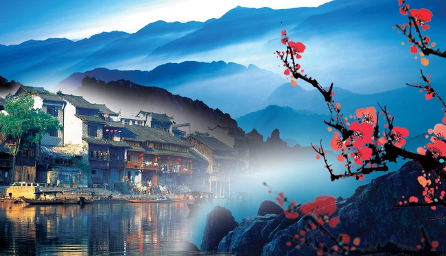 乡村风景图片素材