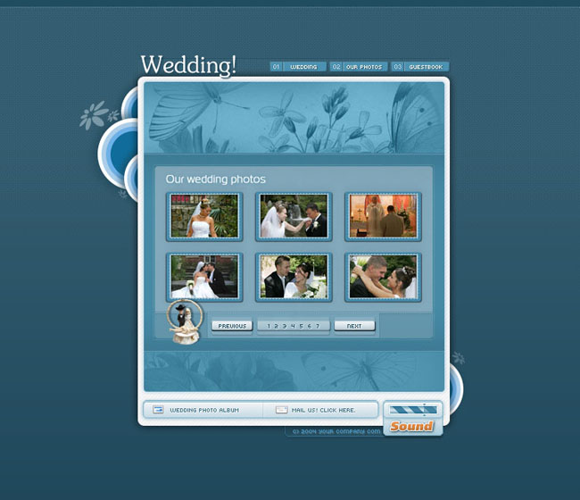 个人婚庆网页模板设计 - 个人网站模板 - 网页模