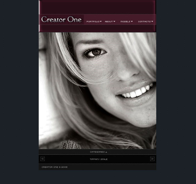 亮点女人网页模板设计 - 个人网站模板 - 网页模