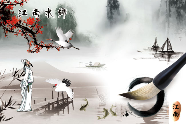 江南水乡图片 高清图片