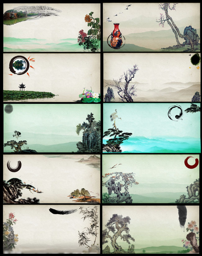水墨模板 中国风 中国画 水墨画 山水画 水墨展板 挂画 企业文化 地产元素 梅花 桃花 花鸟 松石 松树 古画 古典背景 风景 名片 墨迹 仙鹤 柳树 大雁 菊花 鹰 塔 远山 荷花 葫芦 金鱼 竹 展板模板 广告设计模板 源文件 PSD素材