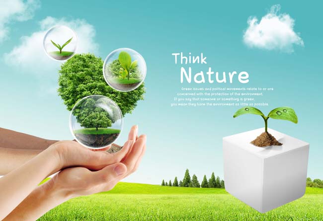 环保公益广告PSD素材 - 爱图网设计图片素材下